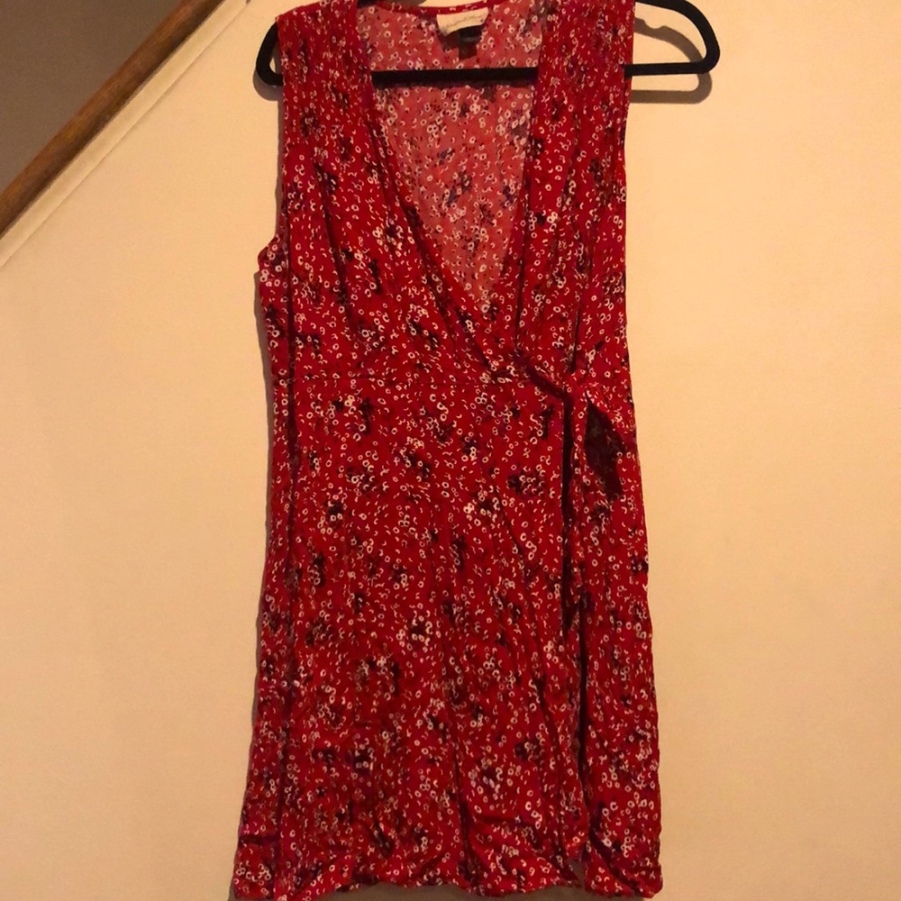 Universal Thread Patterned Wrap Dress